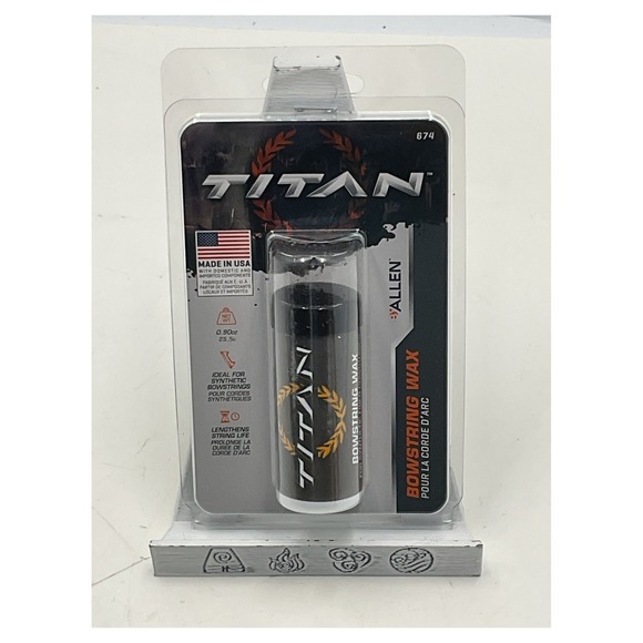 Titan Other - Titan by Allen Bowstring‎ Wax 0.90oz for Synthetic Strings Made in USA 674A